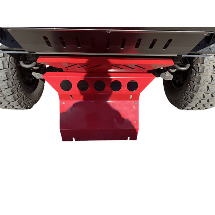 1 PIECE STEEL BASH PLATE RED SUITABLE FOR TOYOTA HILUX YEAR 2005-2015