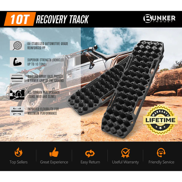 10 TON BLACK RECOVERY TRACKS