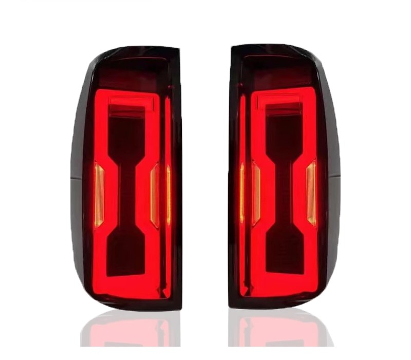 SMOKED 3D STRIPE BAR FULL LED TAIL LIGHTS FOR FORD RANGER T5 2005-2011