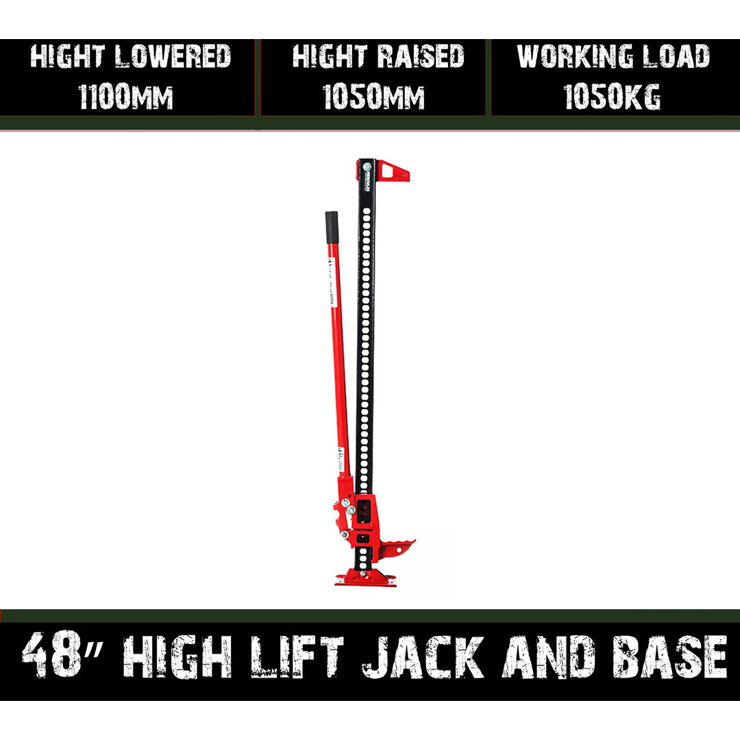 48" INCH HIGH LIFT JACK AND JACK BASE