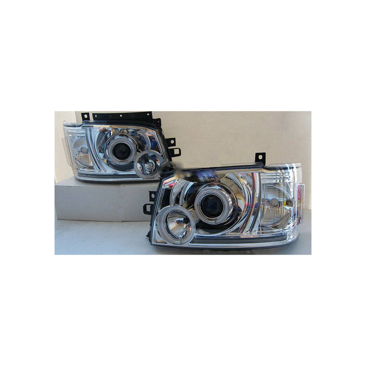 CHROME HALO PROJECTOR HEAD LIGHT SUITABLE FOR TOYOTA HIACE 2005 -2010