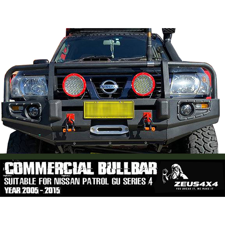 COMMERCIAL BULLBAR SUITS NISSAN PATROL GU SERIES 4 2005-2015