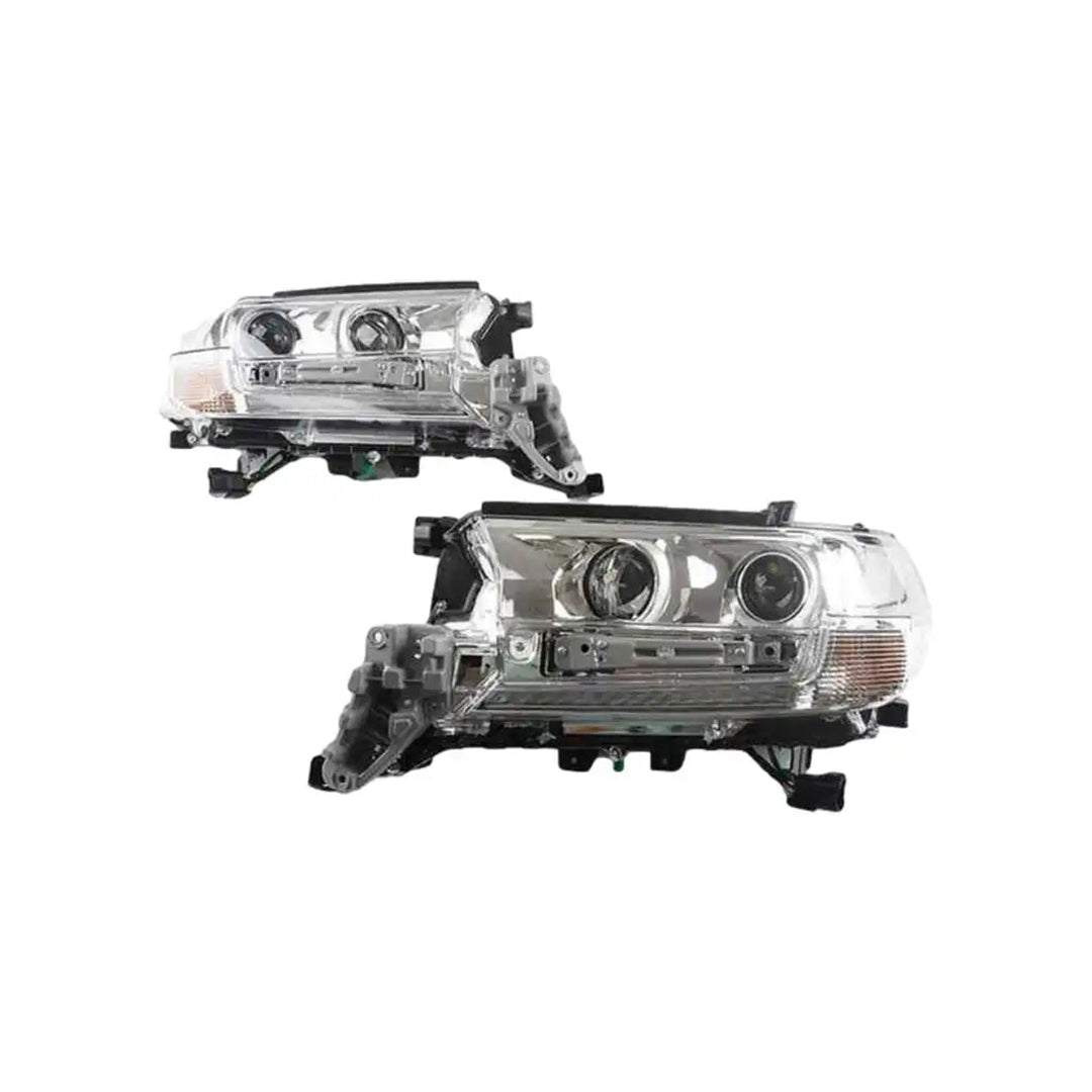 DELUXE LED HEADLIGHT SUITABLE FOR TOYOTA LANDCRUISER 200 SERIES 2016 - 2021 CHROME