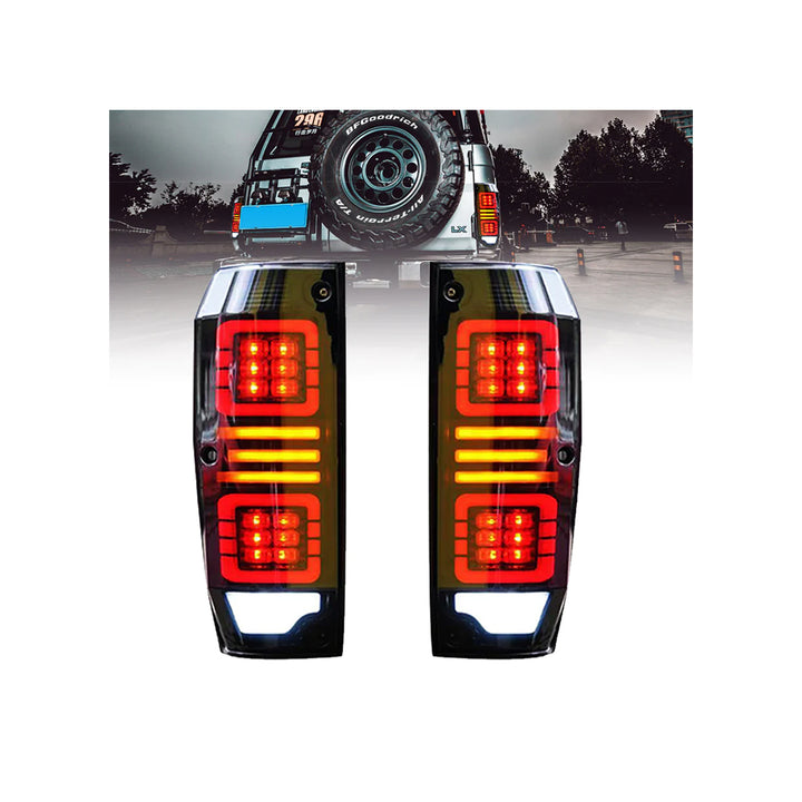 DELUXE LED REAR TAIL LIGHTS SUITABLE FOR TOYOTA LANDCRUISER 76,78 SERIES 2007