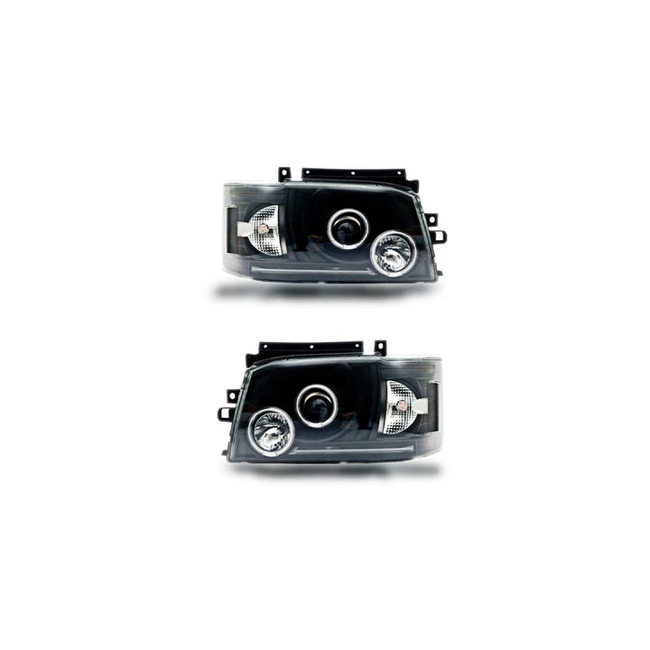 HALO PROJECTOR HEAD LIGHT PAIR SUITABLE FOR TOYOTA HIACE 2005 -2010 (ONLINE ONLY)