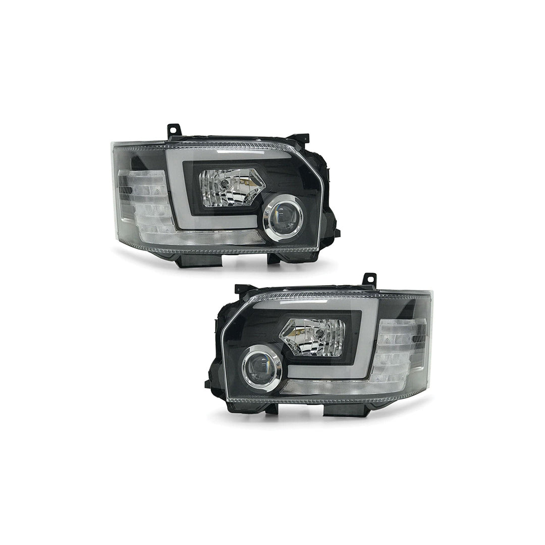 LED/HALO HEAD LIGHTS SUITABLE FOR TOYOTA HIACE 2014-2020