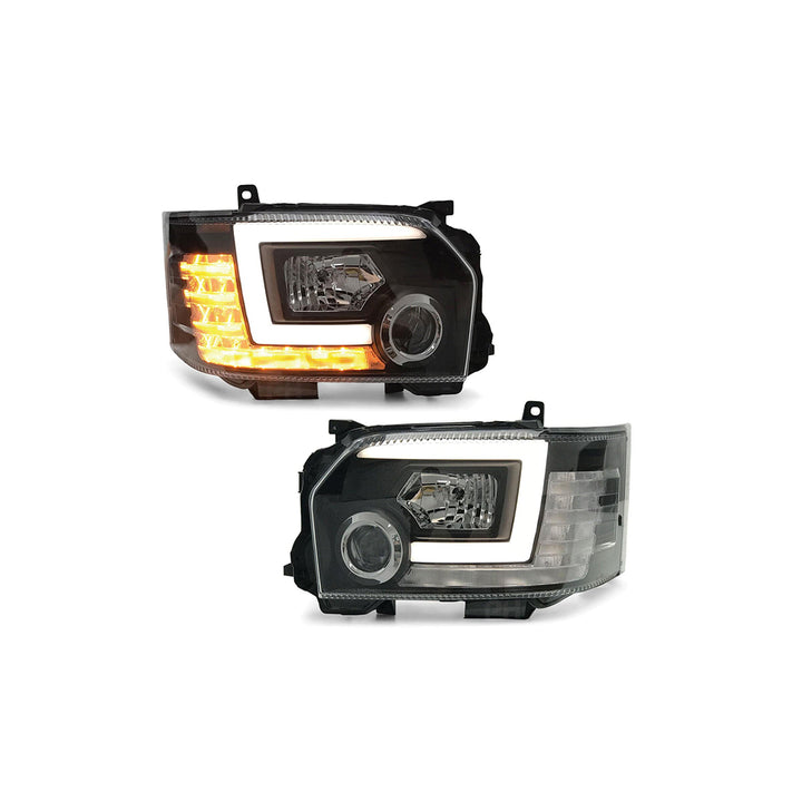 LED/HALO HEAD LIGHTS SUITABLE FOR TOYOTA HIACE 2014-2020