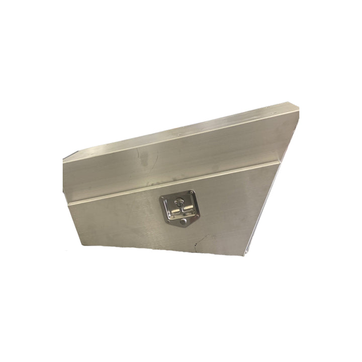 LEFT SIDE OF ALUMINIUM BRUSH FINISH UNDER TRAY / UTE TOOL BOX SILVER UNIVERSAL TRAYS