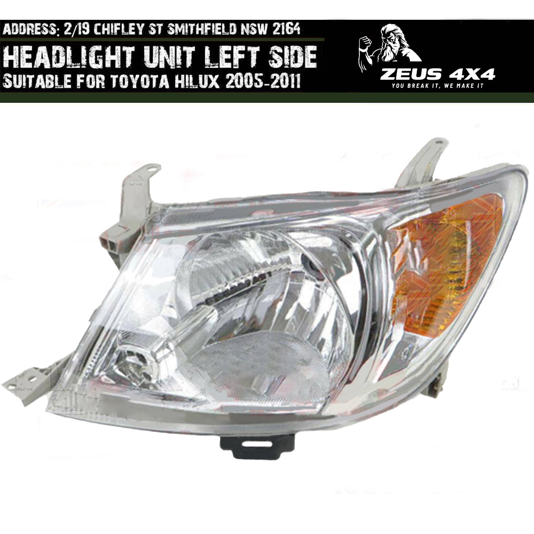 OEM HEADLIGHT SUITABLE FOR TOYOTA HILUX SR & SR5 2005-2011 PASSENGER SIDE