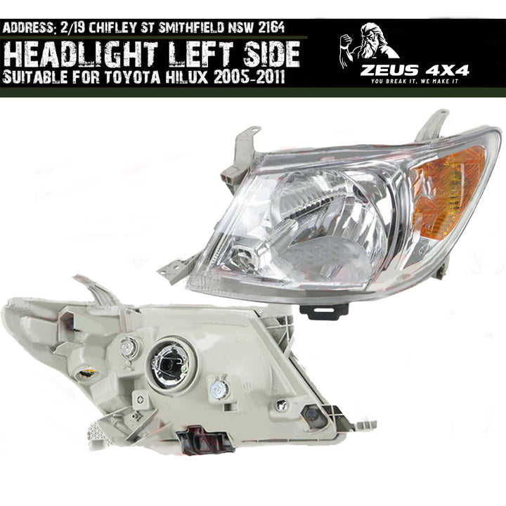 OEM HEADLIGHT SUITABLE FOR TOYOTA HILUX SR & SR5 2005-2011 PASSENGER SIDE