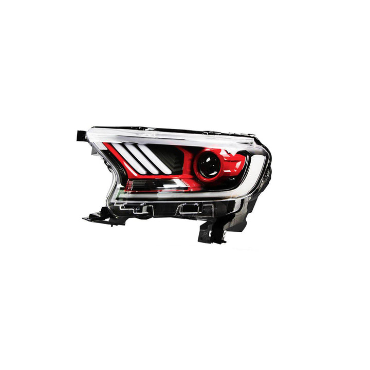 PROJECTOR HEADLIGHT SUITS FORD RANGER 2015+ T7 T8 (INNER RED)