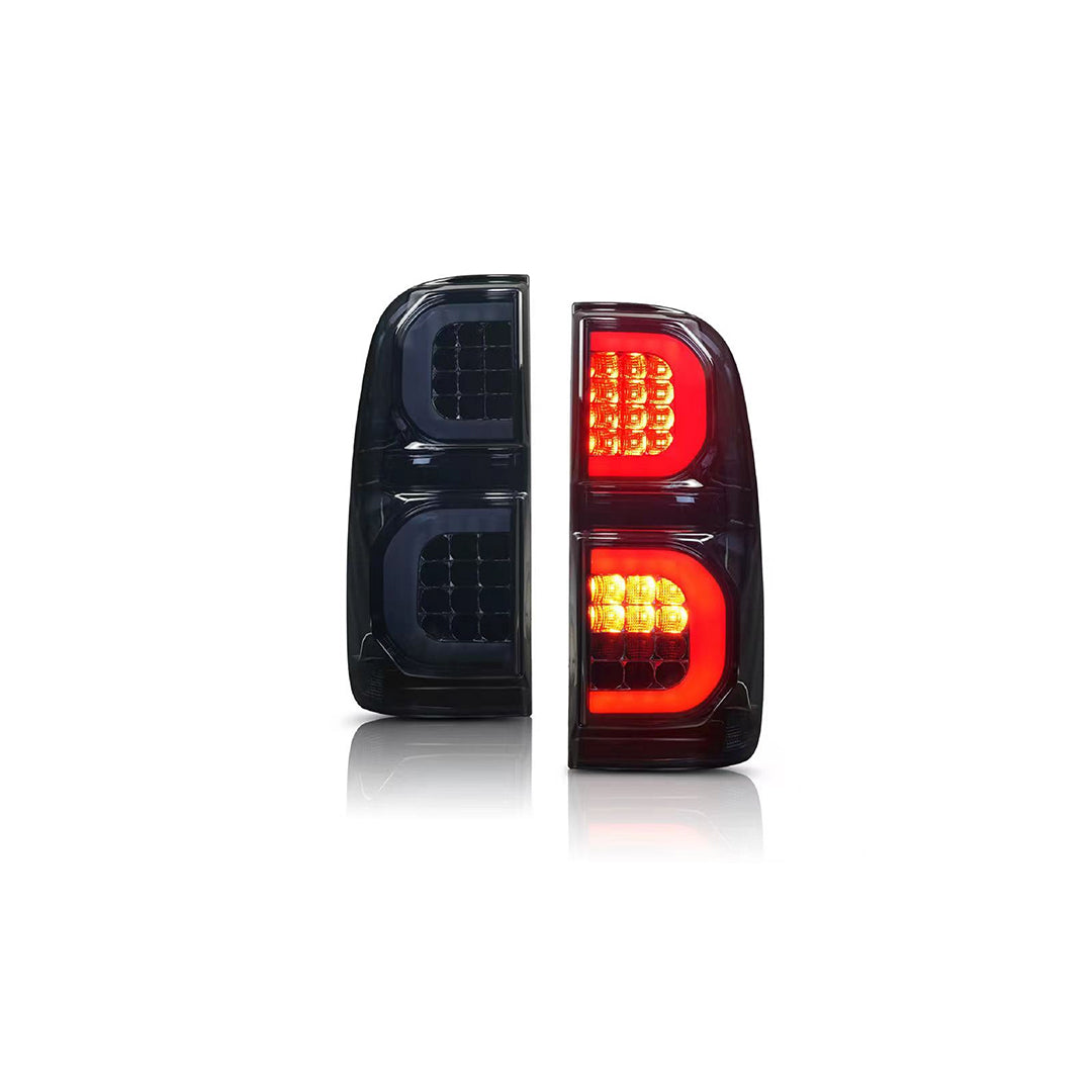 SMOKED LED TAIL LIGHTS SUITABLE FOR TOYOTA HILUX 2005 - 2014