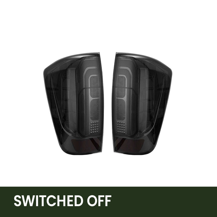 SMOKED LED TAIL LIGHTS SUITS NISSAN NAVARA NP300 2015 - CURRENT (ONLINE ONLY)