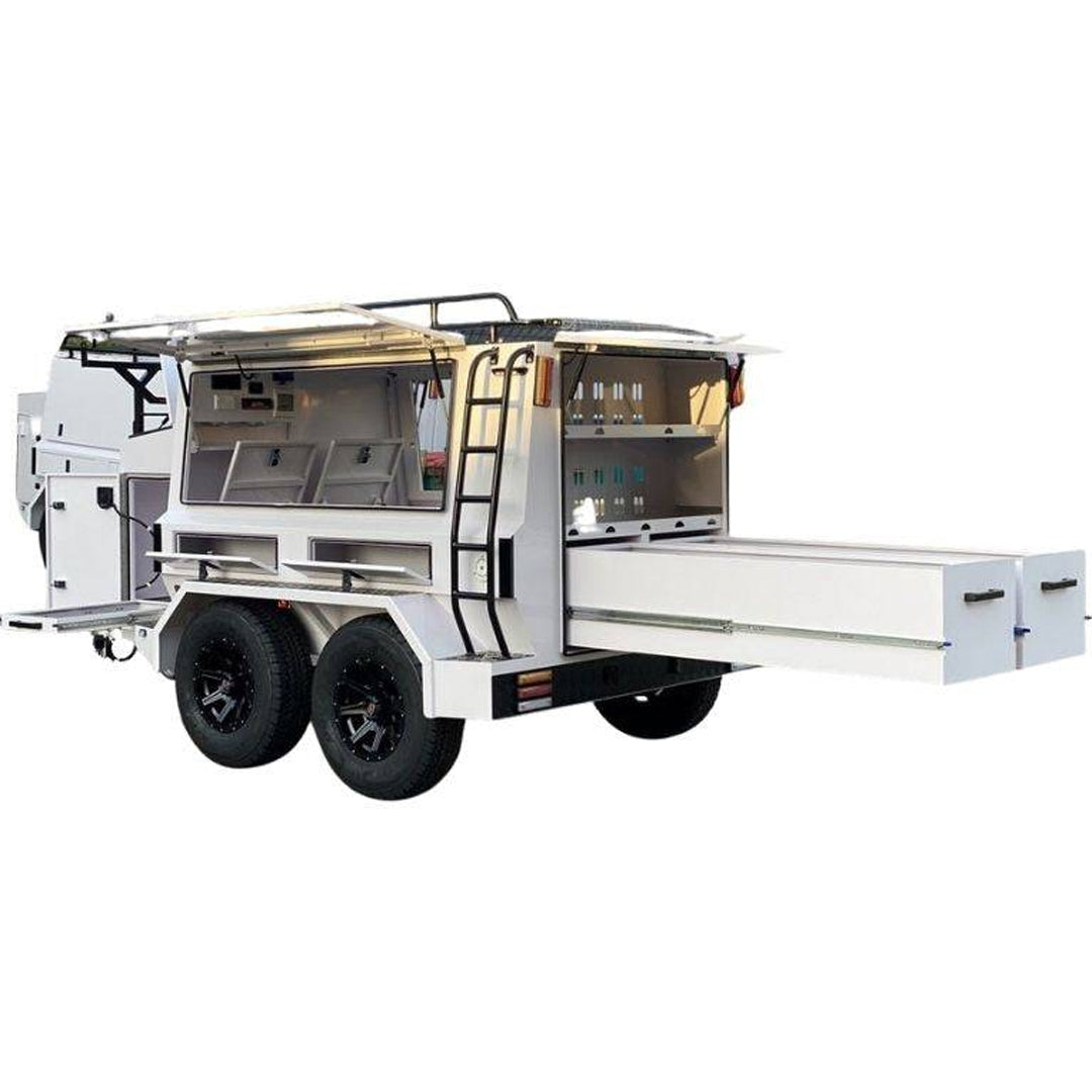 TRADESMAN WORK TRAILER TANKS WHITE