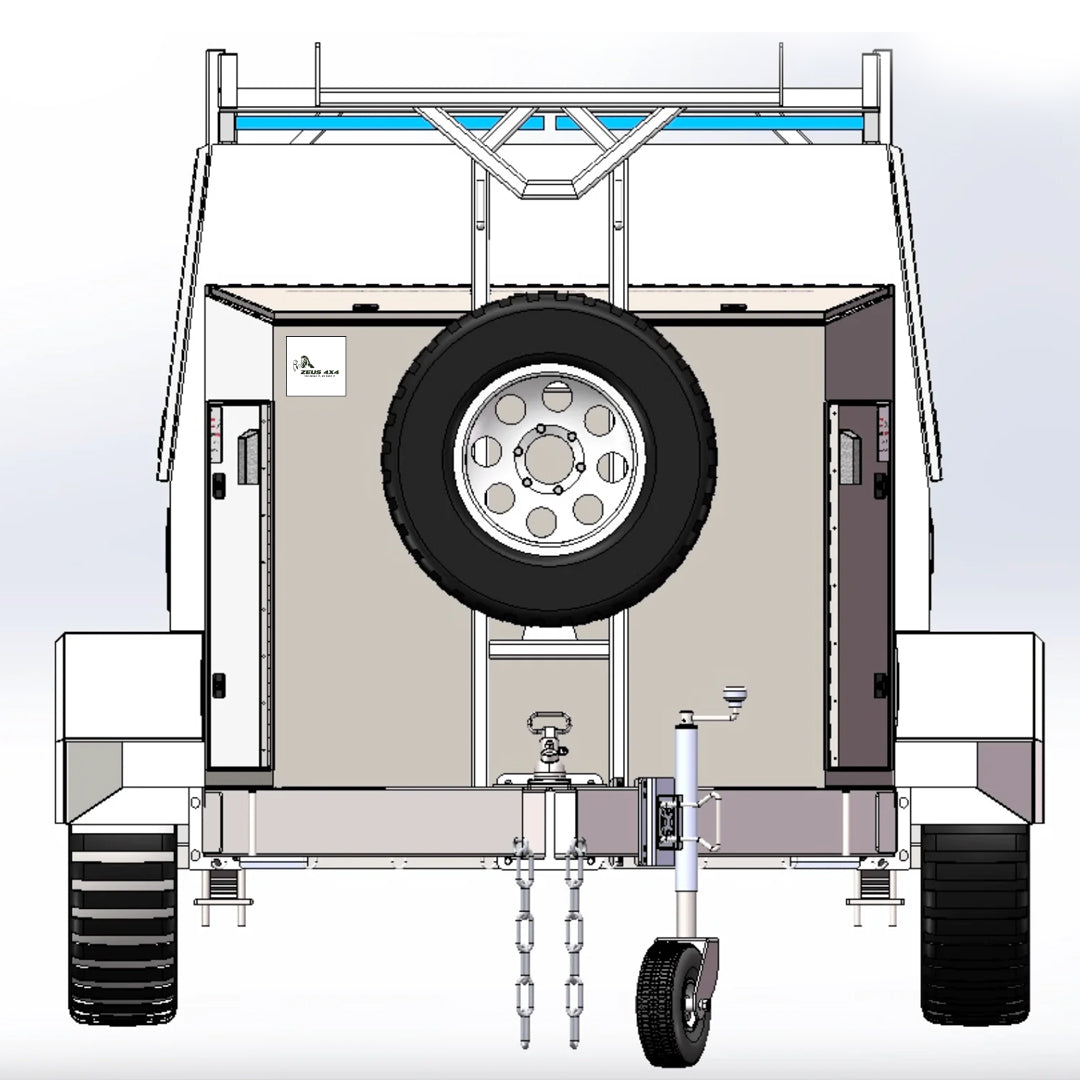 TRADESMAN WORK TRAILER UTE EDITION DUAL AXLE WHITE