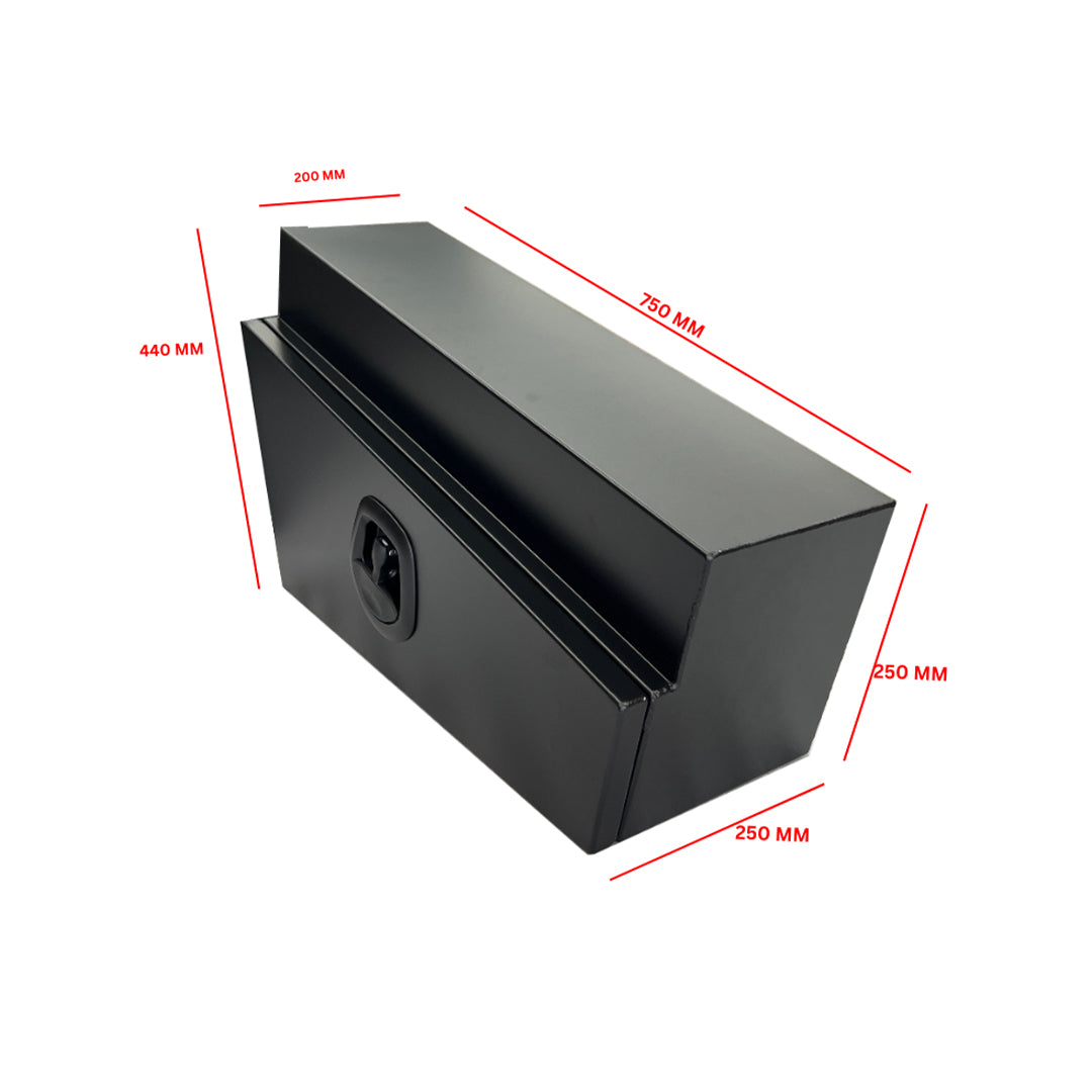 UNDER BODY TOOL BOX BLACK ALUMINIUM 750SBLK