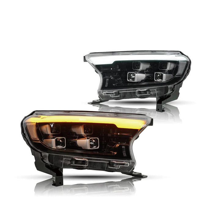 4 LENS PROJECTOR LED HEAD LIGHT SUITS FORD RANGER T7/T8 RAPTOR 2015-2021