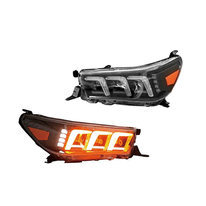 FULL LED DRL SEQUENTIAL HEAD LIGHTS SUITABLE FOR TOYOTA HILUX 2016-2020