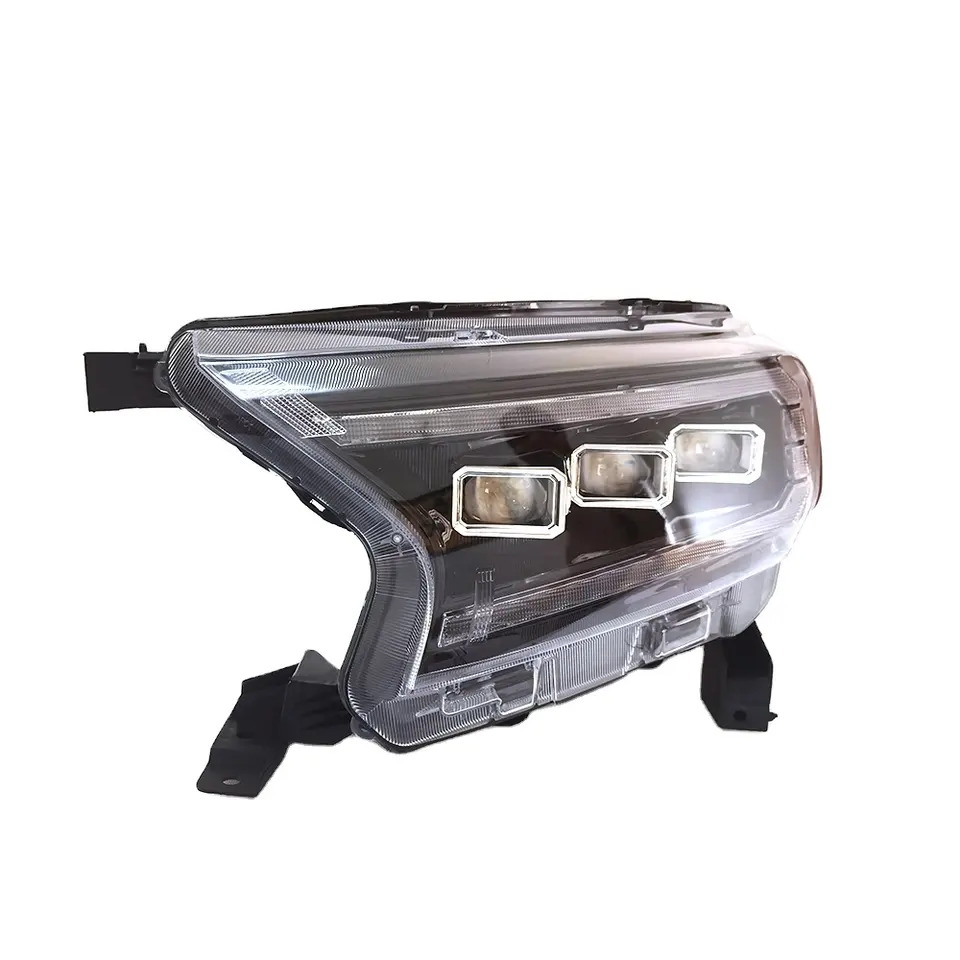 3-LENS LED DAYLINE PROJECTOR HEAD LIGHTS FORD RANGER T7 T8 2015-2022 & RAPTOR 2019-2022