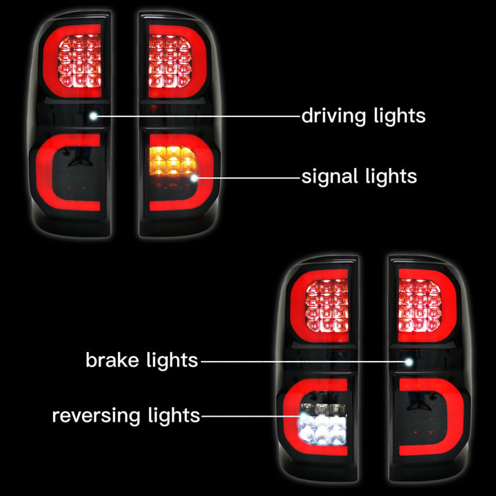 LED TAIL LIGHTS SUITABLE FOR TOYOTA HILUX 2005-2015